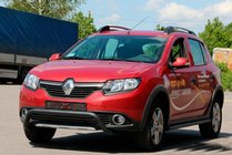 Renault Sandero 2013-2022 Parabullbar Anteriore WT007 Nero (Acciaio Inox) foto 2