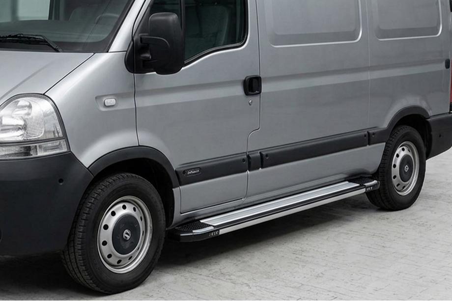 Opel Movano 2004-2010 Pedane Laterali Rainbow (2 pz, Alluminio) Image