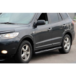 Barre Laterali B3 Black (2 pz, acciaio inox) Hyundai Santa Fe 2 2006-2012 foto 1