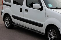 Renault Kangoo 1998-2008 Pedane Laterali Black (2 pz, Acciaio Inox) foto 2