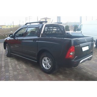 Barre Laterali Black (2 pz, acciaio inox) SsangYong Action 2005-2018 foto 2
