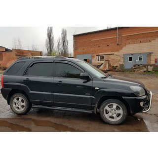 Barre Laterali Black (2 pz, Acciaio Inox) Kia Sportage 2004-2010 foto 4