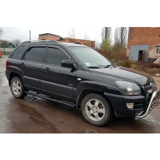 Barre Laterali Black (2 pz, Acciaio Inox) Kia Sportage 2004-2010 foto 3