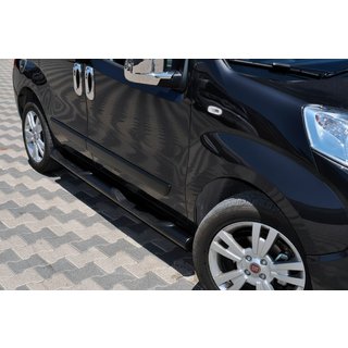 Barre Laterali Ø70 Nere (2 pz, Acciaio Inox) Fiat Fiorino/Qubo 2008-2024 foto 3