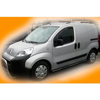 Barre Laterali Ø70 Nere (2 pz, Acciaio Inox) Fiat Fiorino/Qubo 2008-2024 foto 2