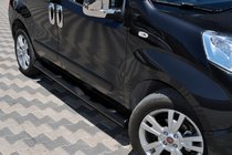 Peugeot Bipper 2008-2017 Barre Laterali Black (2 pz, acciaio inox) foto 3