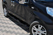 Peugeot Bipper 2008-2017 Barre Laterali Black (2 pz, acciaio inox) foto 3