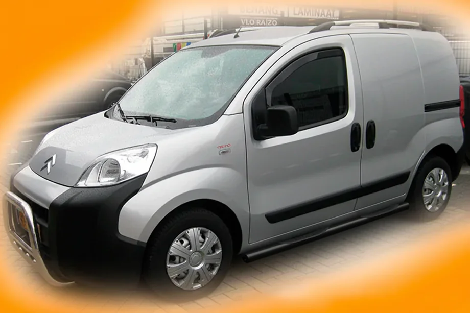 Peugeot Bipper 2008-2017 Barre Laterali Black (2 pz, acciaio inox) Image