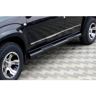 Tubi laterali per base standard Nero (2 pz, acciaio inox) Toyota Rav 4 2006-2013 foto 1