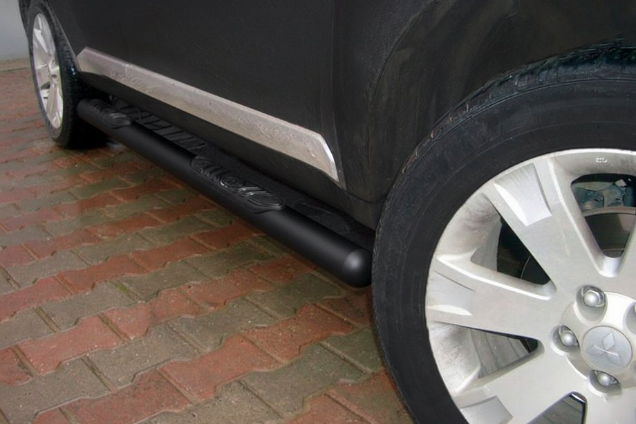 Mitsubishi Outlander 2006-2012 Barre Laterali Black (2 pz, Acciaio Inox) Image
