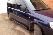Opel Combo 2002–2012 Pedane Laterali Black (2 pz, Acciaio Inox) foto 2