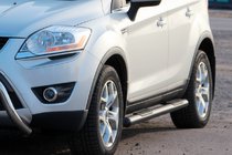 Ford Kuga 2008-2013 Tubi Laterali Dritti Black (2 pz, Acciaio Inox) foto 1