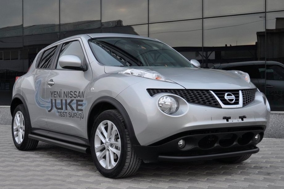 Nissan Juke 2010-2019 Barre Laterali Ø60 Nero (2 pz, Acciaio Inox) Image