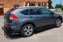 Honda CRV 2012-2016 Barre Laterali BB002 Nero (2 pz, Acciaio Inox) foto 4