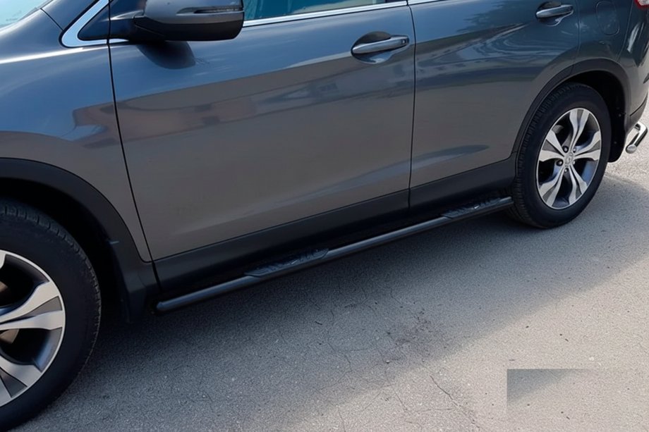 Honda CRV 2012-2016 Barre Laterali BB002 Nero (2 pz, Acciaio Inox) Image