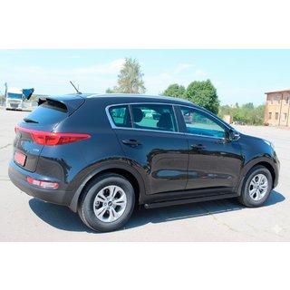 Barre Laterali BB001 Nero (2 pz, Acciaio Inox) Kia Sportage 2015-2021 foto 3
