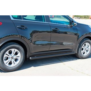 Barre Laterali BB001 Nero (2 pz, Acciaio Inox) Kia Sportage 2015-2021 foto 1