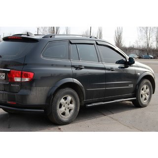 Barre Laterali BB002 Nero (2 pz, Acciaio Inox) SsangYong Kyron 2005-2014 foto 3