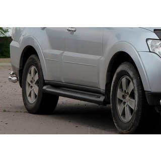 Barre Laterali Black (2 pz, Acciaio Inox) Mitsubishi Pajero Wagon III 1999-2006 foto 4