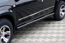 Kia Carens 1999-2012 Barre Laterali Black (Acciaio Inox) foto 1
