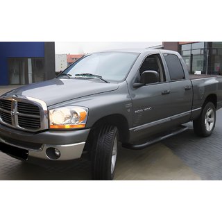 Tubi Laterali Angolari Black (2 pz, Acciaio Inox) Dodge RAM (DR/DH/D1/DC/DM) 2002–2009