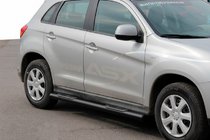 Mitsubishi Eclipse Cross 2017- Barre Laterali BB002 Nero (2 pz, Acciaio Inox) foto 2