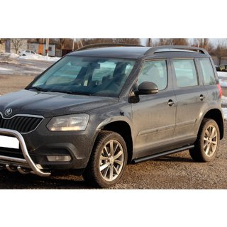 Barre Laterali Black (2 pz, acciaio inox) Skoda Yeti 2009-2017 foto 2