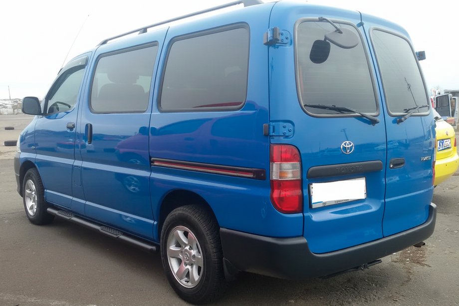 Toyota HiAce Barre Laterali Black (2 pz, acciaio inox) Image