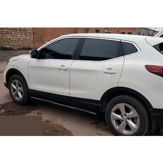 Pedane Laterali Black (2017-2021, 2 pz, acciaio inox) Nissan Qashqai 2014-2021 foto 4