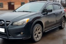 Subaru XV 2011-2017 Barre Laterali BB002 Nero (2 pz, Acciaio Inox) foto 1