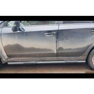 Barre Laterali BB002 Nero (2 pz, Acciaio Inox) Subaru XV 2011-2017 foto 2