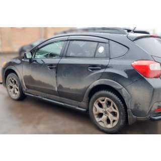 Barre Laterali BB002 Nero (2 pz, Acciaio Inox) Subaru XV 2011-2017 foto 3