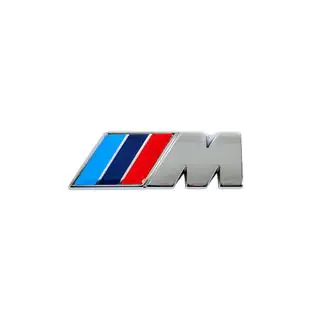 Emblema M 85mm x 30mm (Acciaio Inox) foto 1