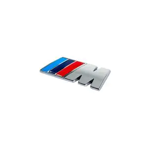 Emblema M 85mm x 30mm (Acciaio Inox) foto 2