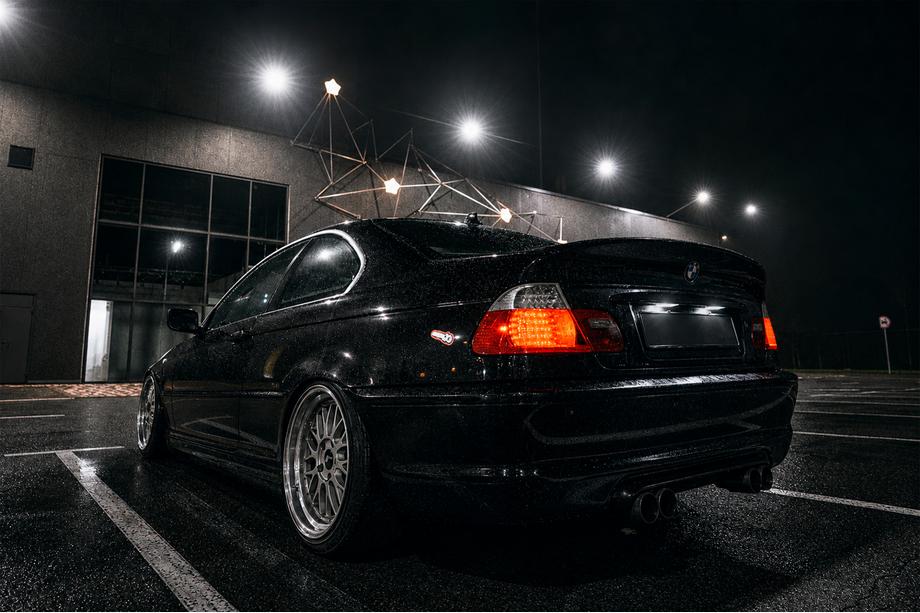 BMW 3 Series E46 1998-2006 Spoiler CSL-Style V3 (per SD, Nero Lucido) Foto 13