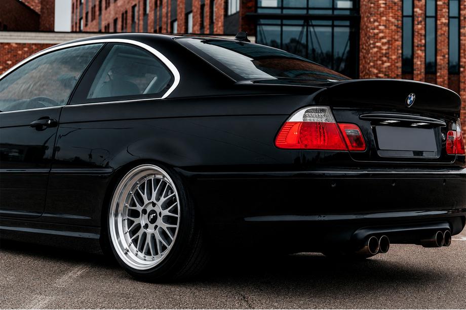 BMW 3 Series E46 1998-2006 Spoiler CSL-Style V3 (per SD, Nero Lucido) Foto 1