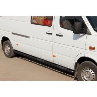 Pedane Laterali Black (2 pz, Acciaio Inox) Mercedes Sprinter W901/902/903/904/905 1995–2006 foto 1