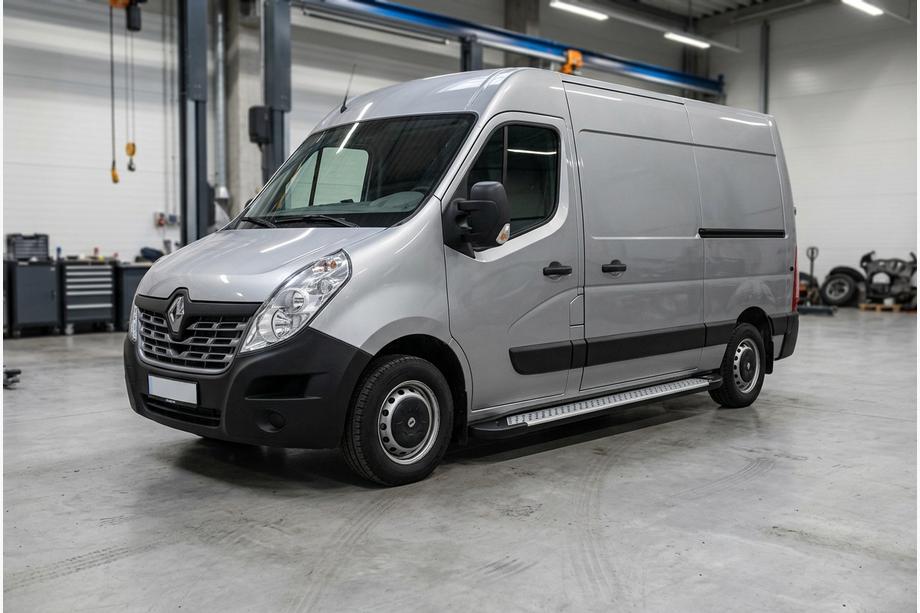 Renault Master 2011-2023 Pedane laterali Allmond Grey (2 pz, alluminio) Image
