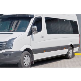 Pedane Laterali Black (2 pz, Acciaio Inox) Volkswagen Crafter 2006-2016 foto 1