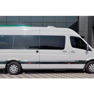 Pedane Laterali Black (2 pz, Acciaio Inox) Volkswagen Crafter 2006-2016 foto 3