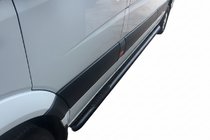 Mercedes Sprinter W907/W910 2018- Pedane Laterali Black (2 pz, Acciaio Inox) foto 2