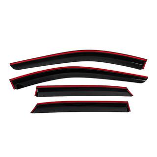 Deflettori finestrini con profilo cromato (4 pz, Niken) Nissan Qashqai 2021- foto 4
