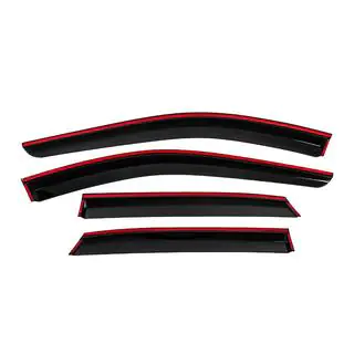 Deflettori finestrini con profilo cromato (4 pz, Niken) Nissan Qashqai 2021- foto 4