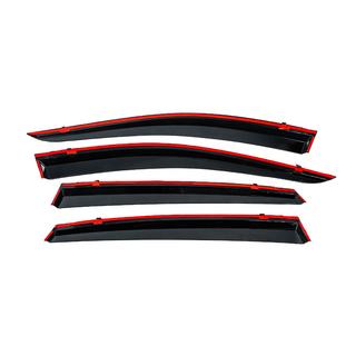 Deflettori finestrini con profilo cromato (4 pz, Niken) Subaru Crosstrek 2017-2023 foto 4