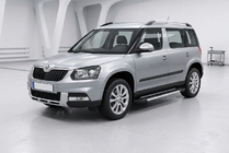 Skoda Yeti 2009-2017 Pedane Laterali RedLine V1 (2 pz, Alluminio) foto 1