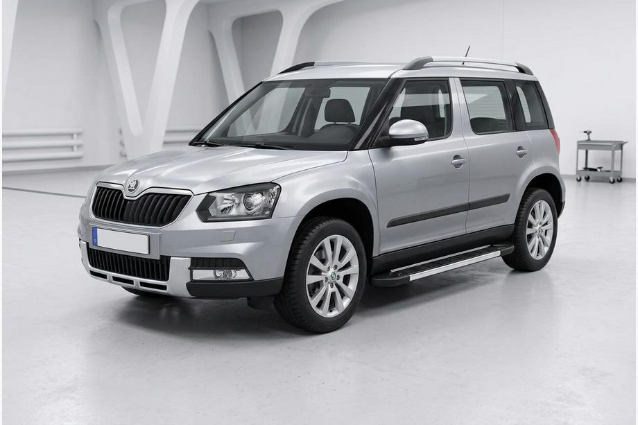 Skoda Yeti 2009-2017 Pedane Laterali RedLine V1 (2 pz, Alluminio) Image
