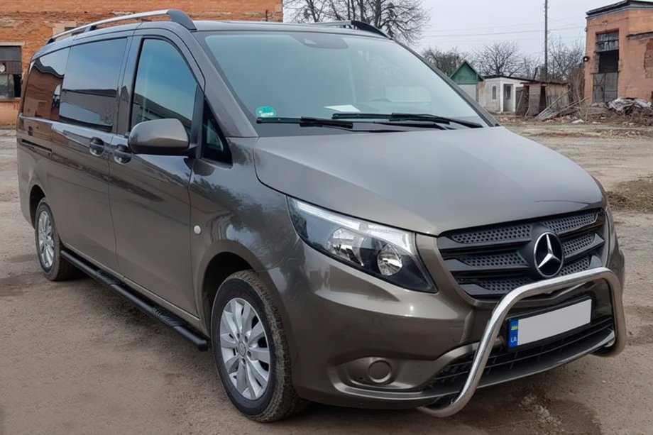 Mercedes Vito/V-class W447 2014- Barre Laterali Black (2 pz, Acciaio Inox) Foto 1