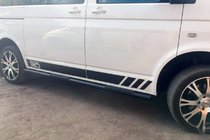 Volkswagen T5 Multivan 2003–2010 Barre Laterali Black (2 pz, acciaio inox) foto 12
