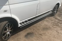 Volkswagen T5 Multivan 2003–2010 Barre Laterali Black (2 pz, acciaio inox) foto 5