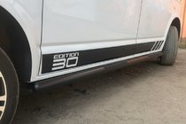 Volkswagen T5 Multivan 2003–2010 Barre Laterali Black (2 pz, acciaio inox) foto 6